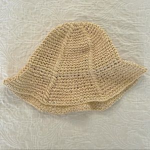 Straw Floppy Bucket Hat